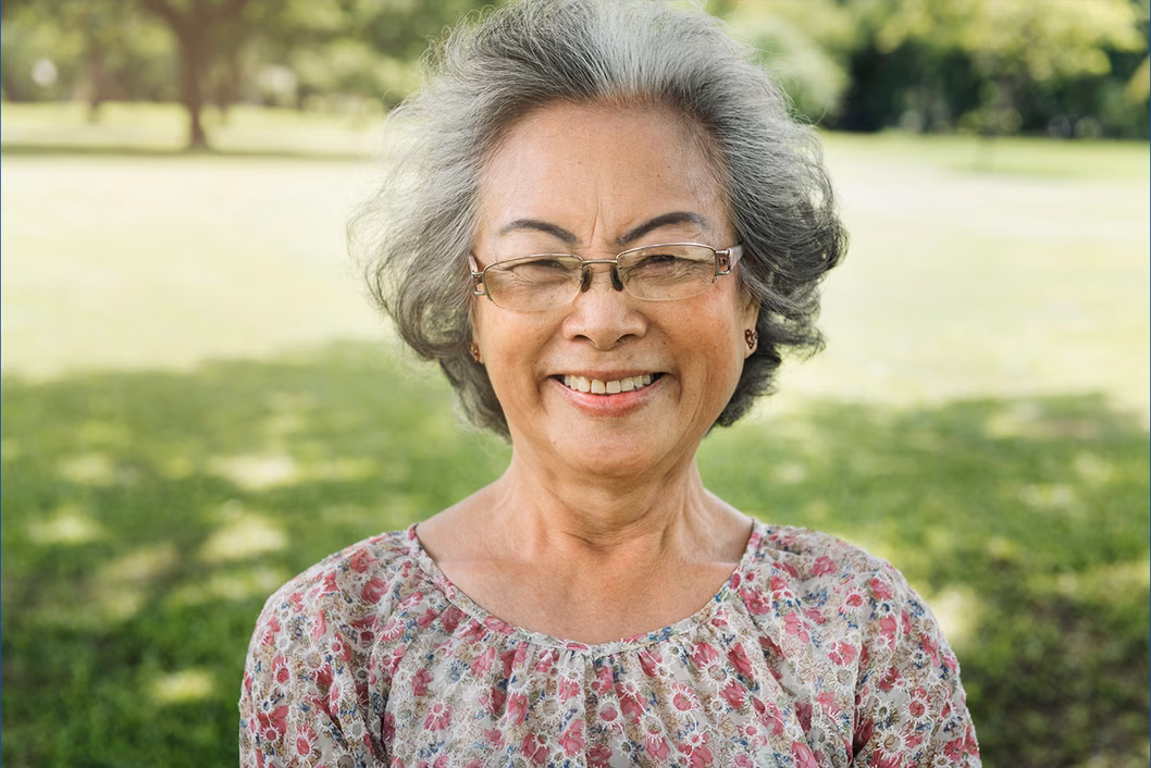 Image of an older Asian Australian woman
