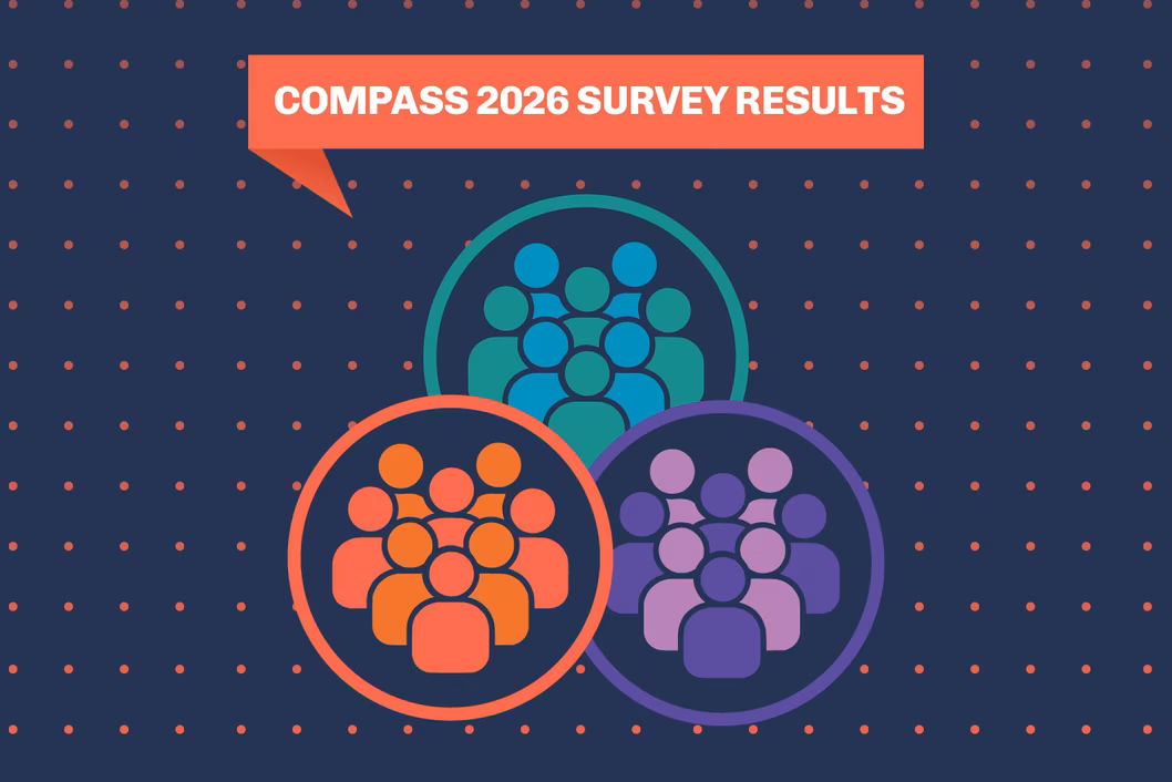 Compass 2026 Survey results with an infographic of groups of people