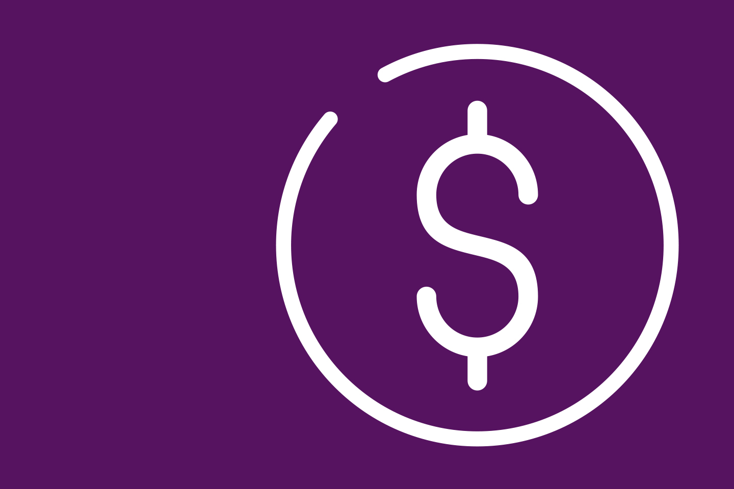 Image of as dollar sign icon inside a circle