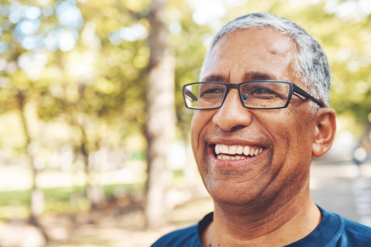 Image of an older smiling man
