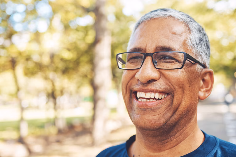 Image of an older smiling man