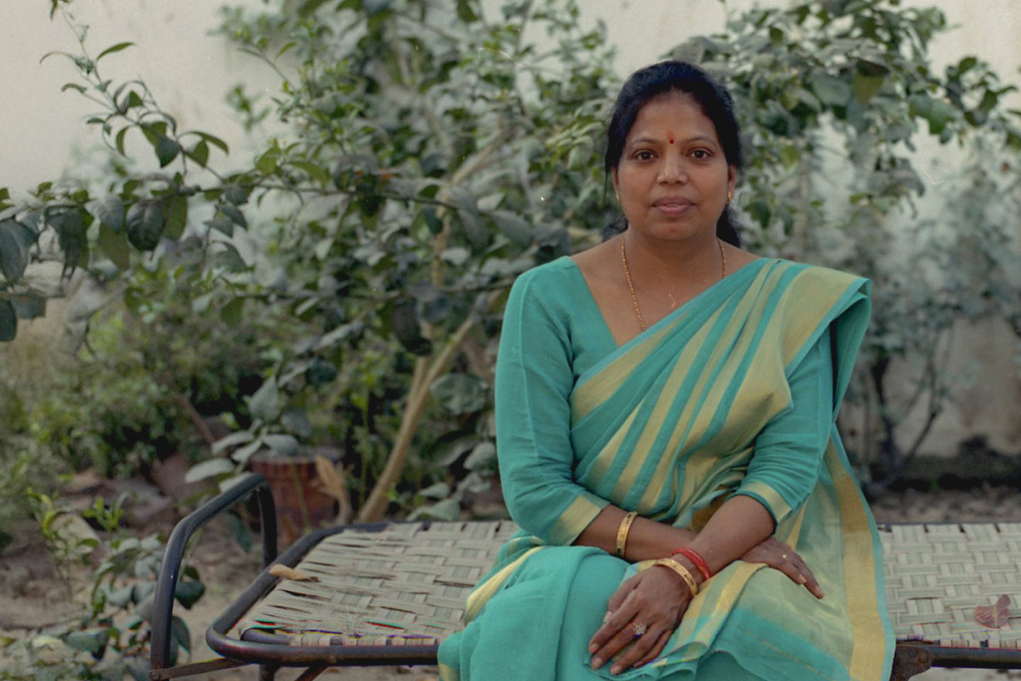 Image of a woman wearing a sari