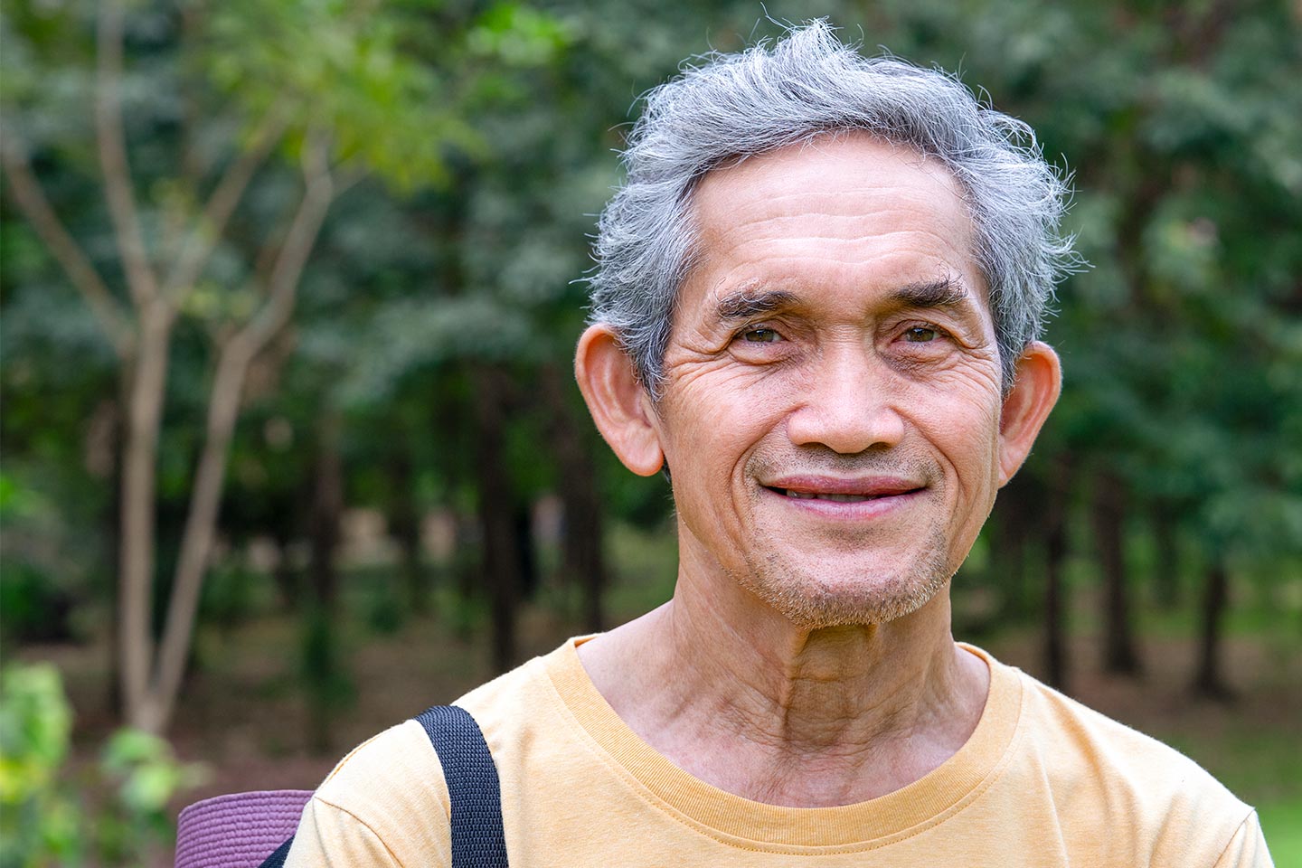Image of an older man with grey hair and big ears