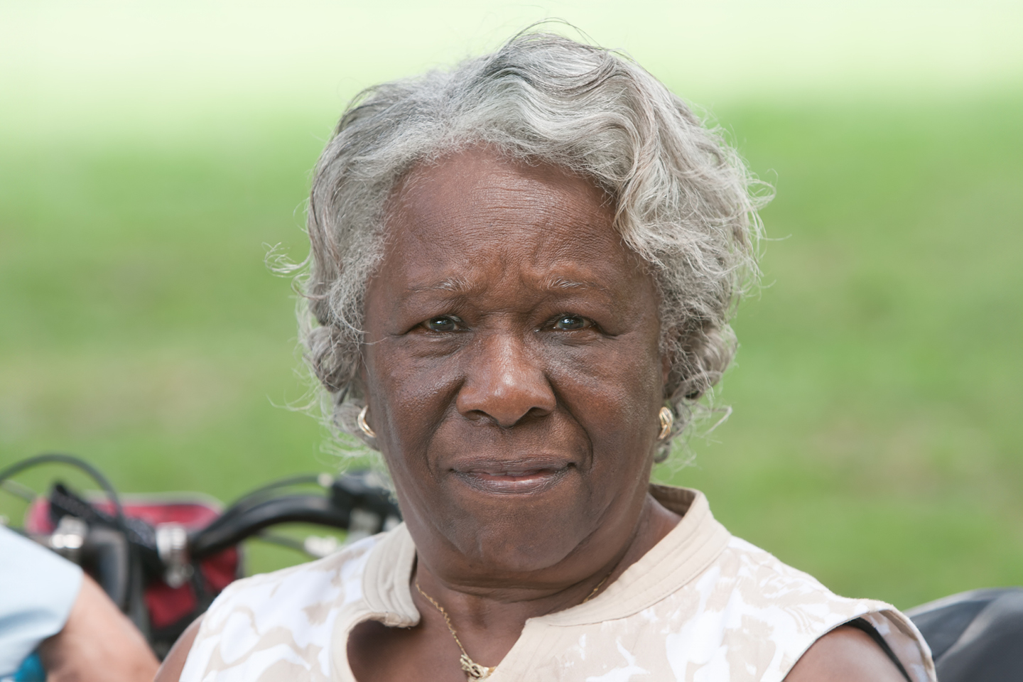Image of an older black woman with grey hair