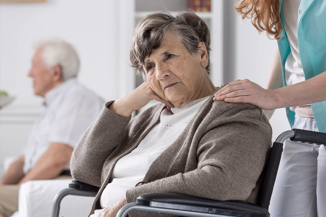 Photo of older woman in a wheelchair