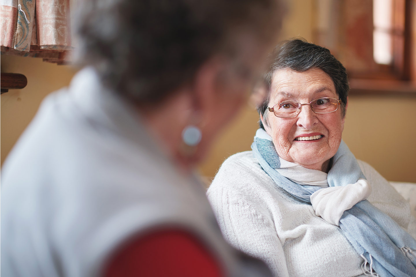Photo of smiling older lady