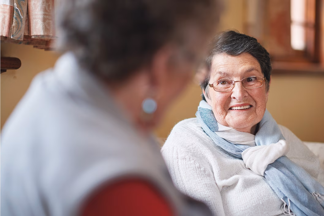 Photo of smiling older lady