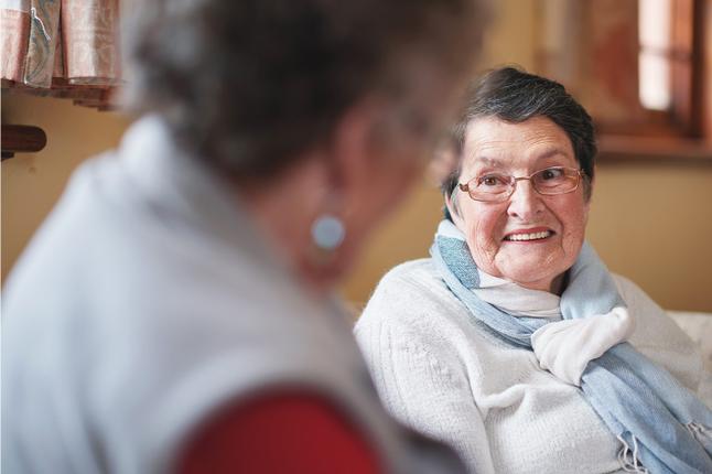 Photo of smiling older lady