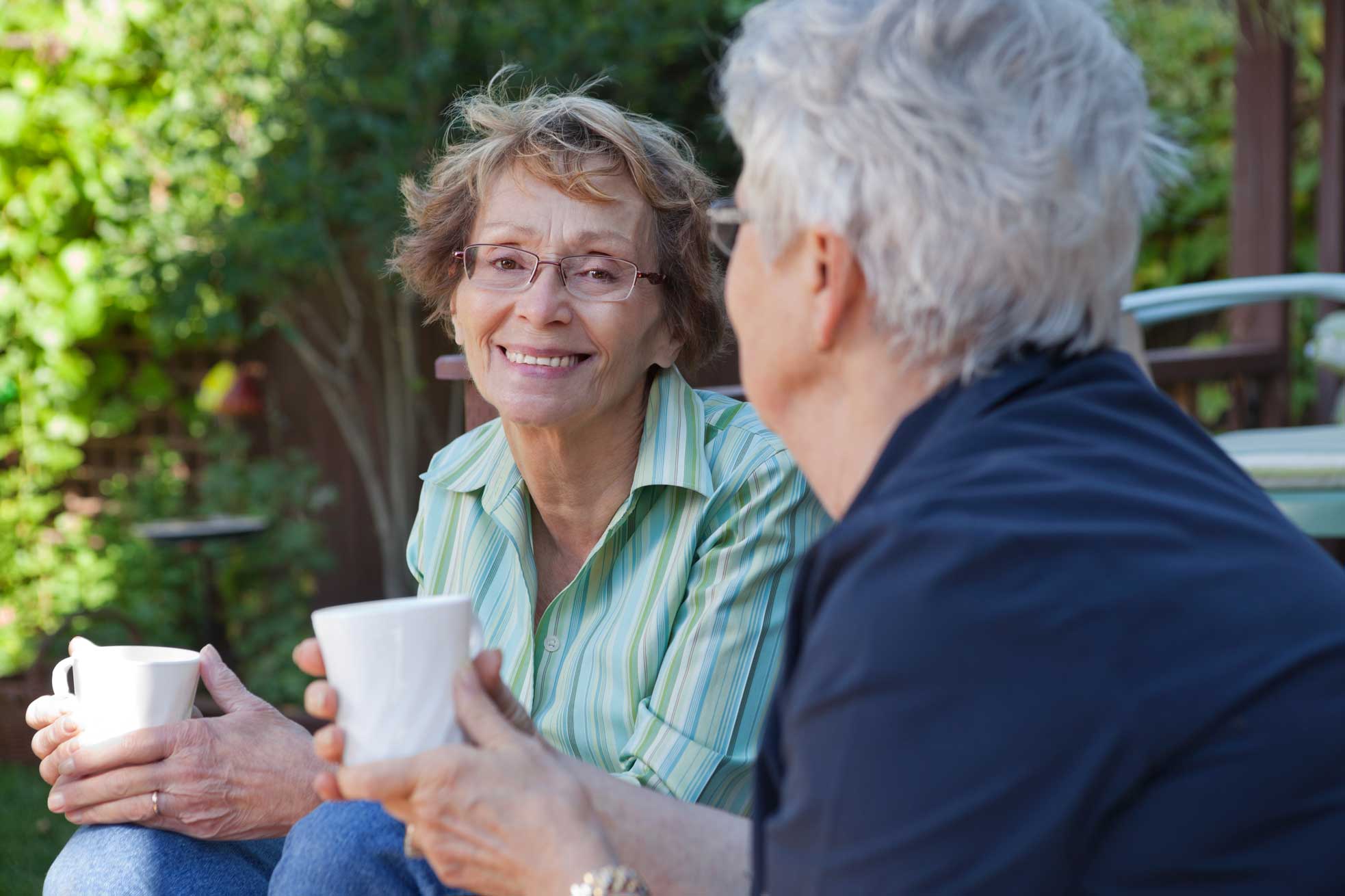 Woman drinking tea