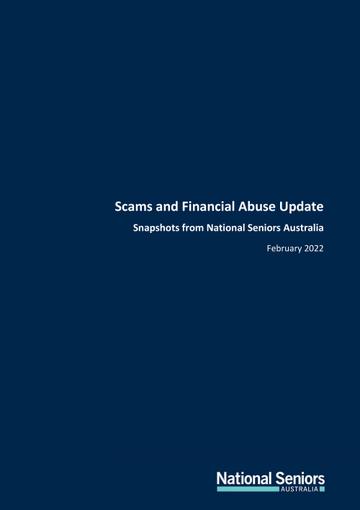 National Seniors Scams and financial abuse update