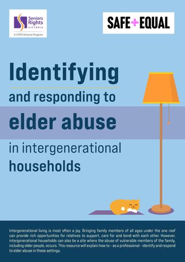 Identifying and responding to elder abuse in intergenerational households