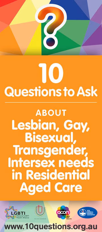 10 Questions to Ask About LGBTQIA+ Needs in Aged Care Cover