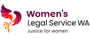 Logo for Women's legal Service WA