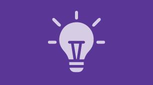 Icon of a light bulb