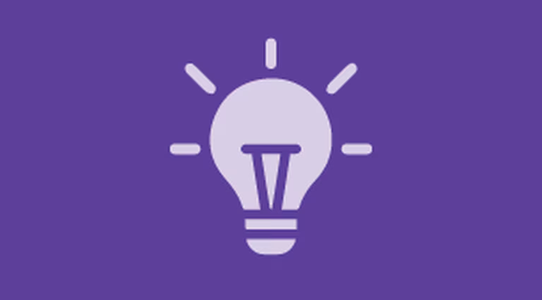 Icon of a light bulb