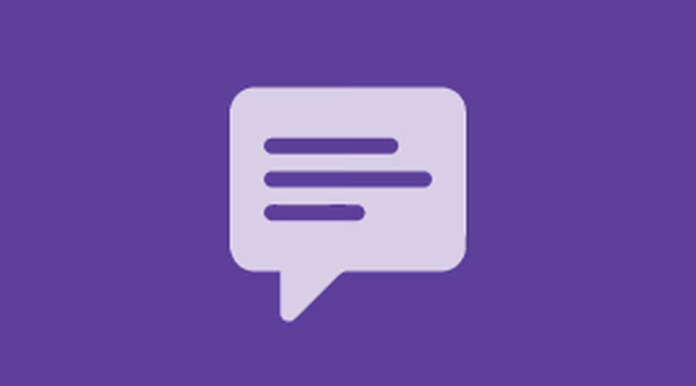 Icon of a speech bubble