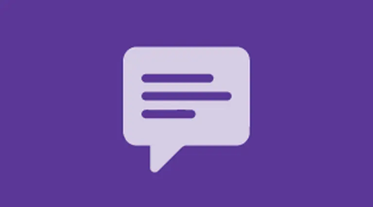Icon of a speech bubble