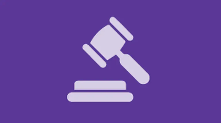 Icon of a gavel