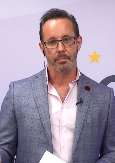 Kyle Olsen presenting the webinar