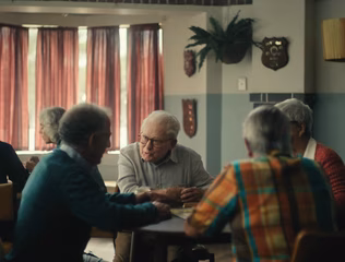 Men talking