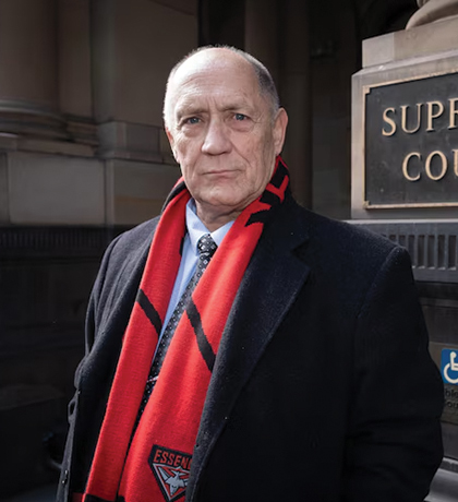 Photo of Ian Williams outside the Supreme Court