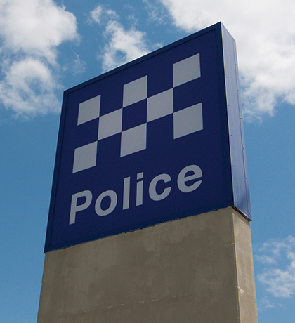 Image of a Queensland Police Service sign