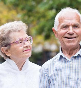 Photo of smiling couple