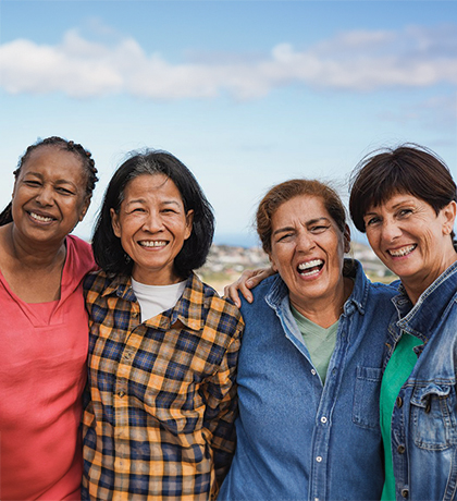 Image of a group of LGBTQIA+ women