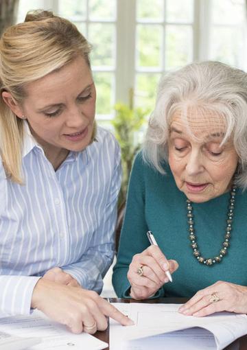 Woman and carer