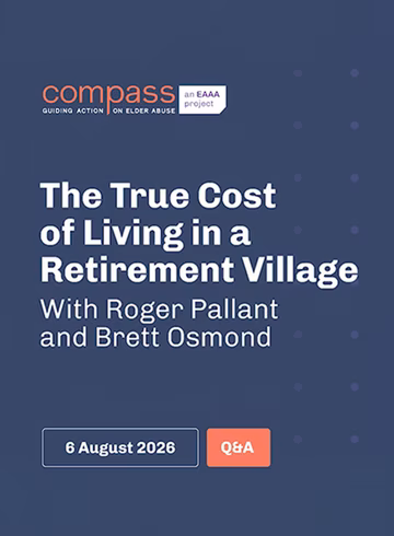 The true cost of living in a retirement village with Roger Pallant and Brett Osmond