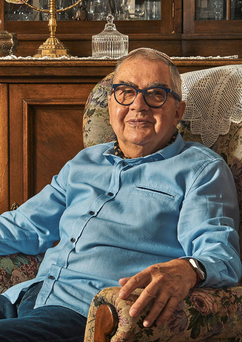 Senior man sitting in his chair