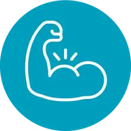 icon of muscles flexing 