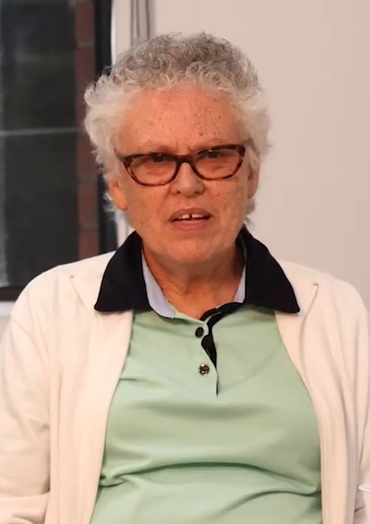 Yvonne being interviewed