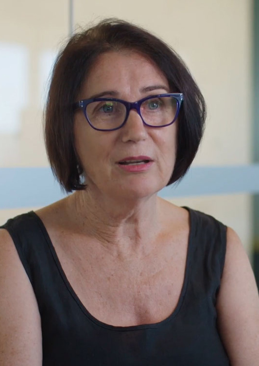 Stephanie being interviewed