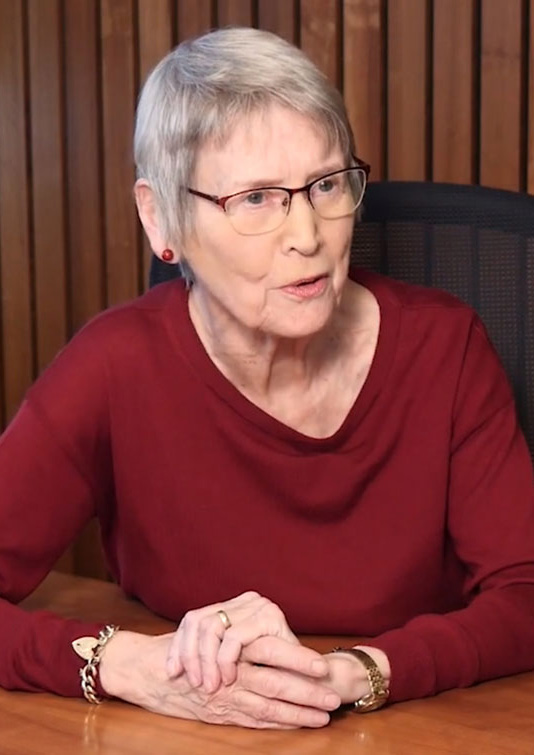 Beverley being interviewed 