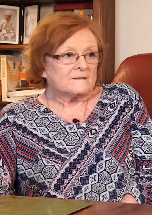 Doreen being interviewed