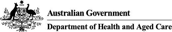 Logo for Department of Health and Aged Care