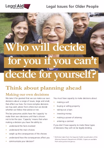 Who Will Decide For You If You Can't Decide For Yourself? Cover