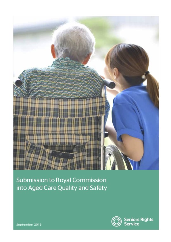 Submission to Royal Commission into Aged Care Quality and Safety 2019