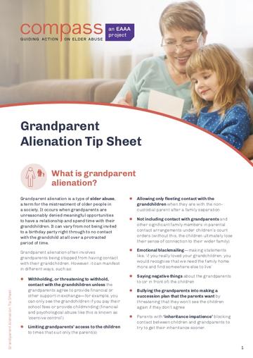 531_Grandparent Alienation Tip Sheet Cover