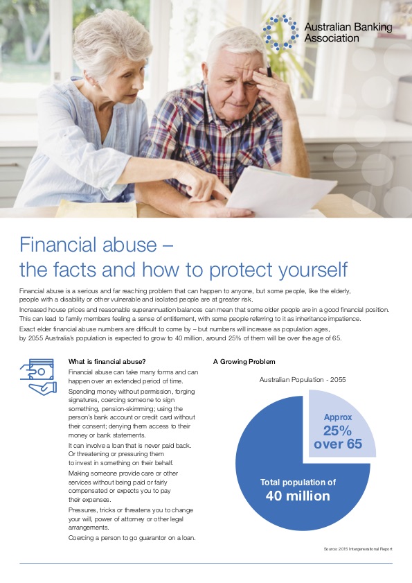 Factsheet on Protecting Yourself from Financial Abuse Factsheet