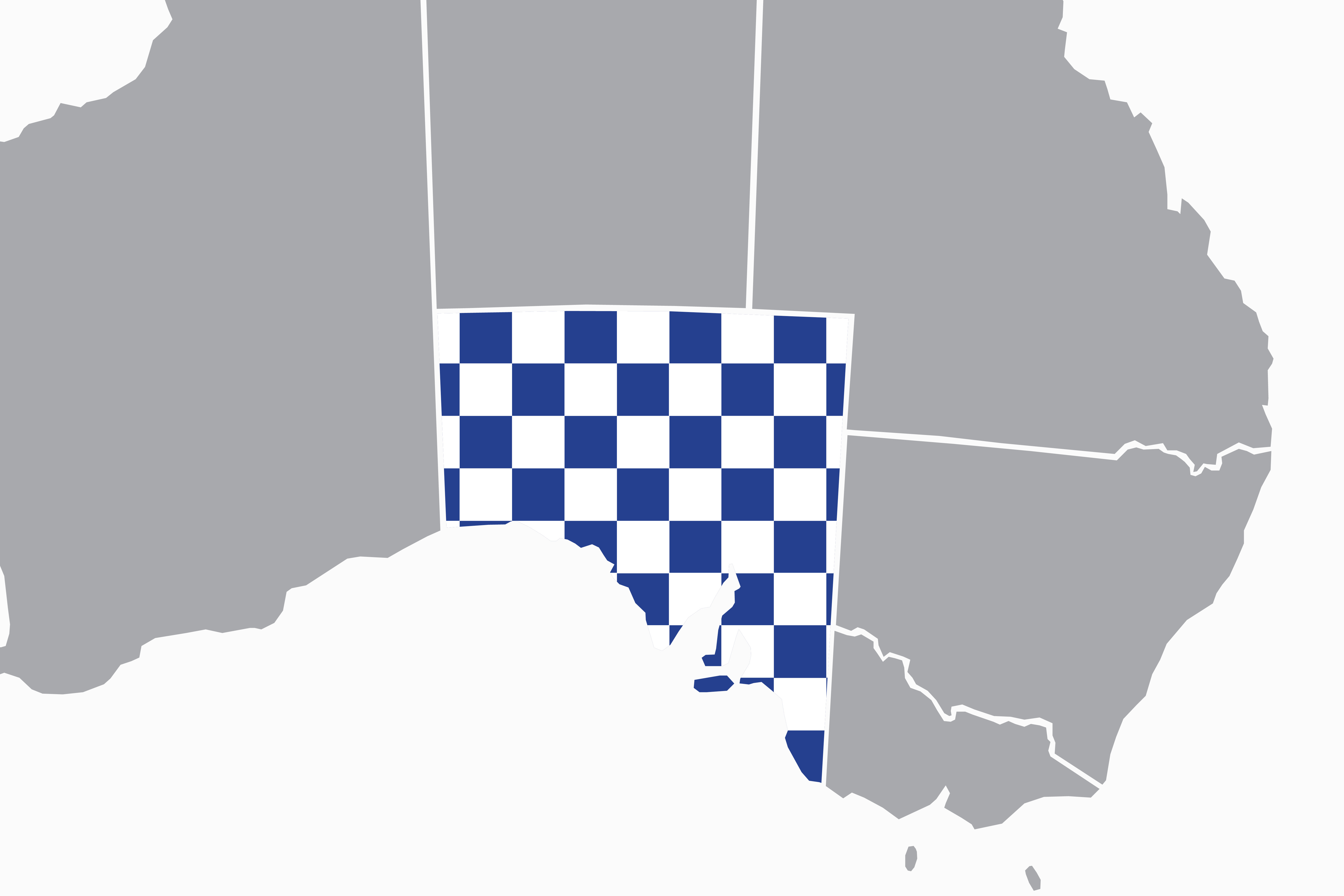 Map of South Australia with Police branding