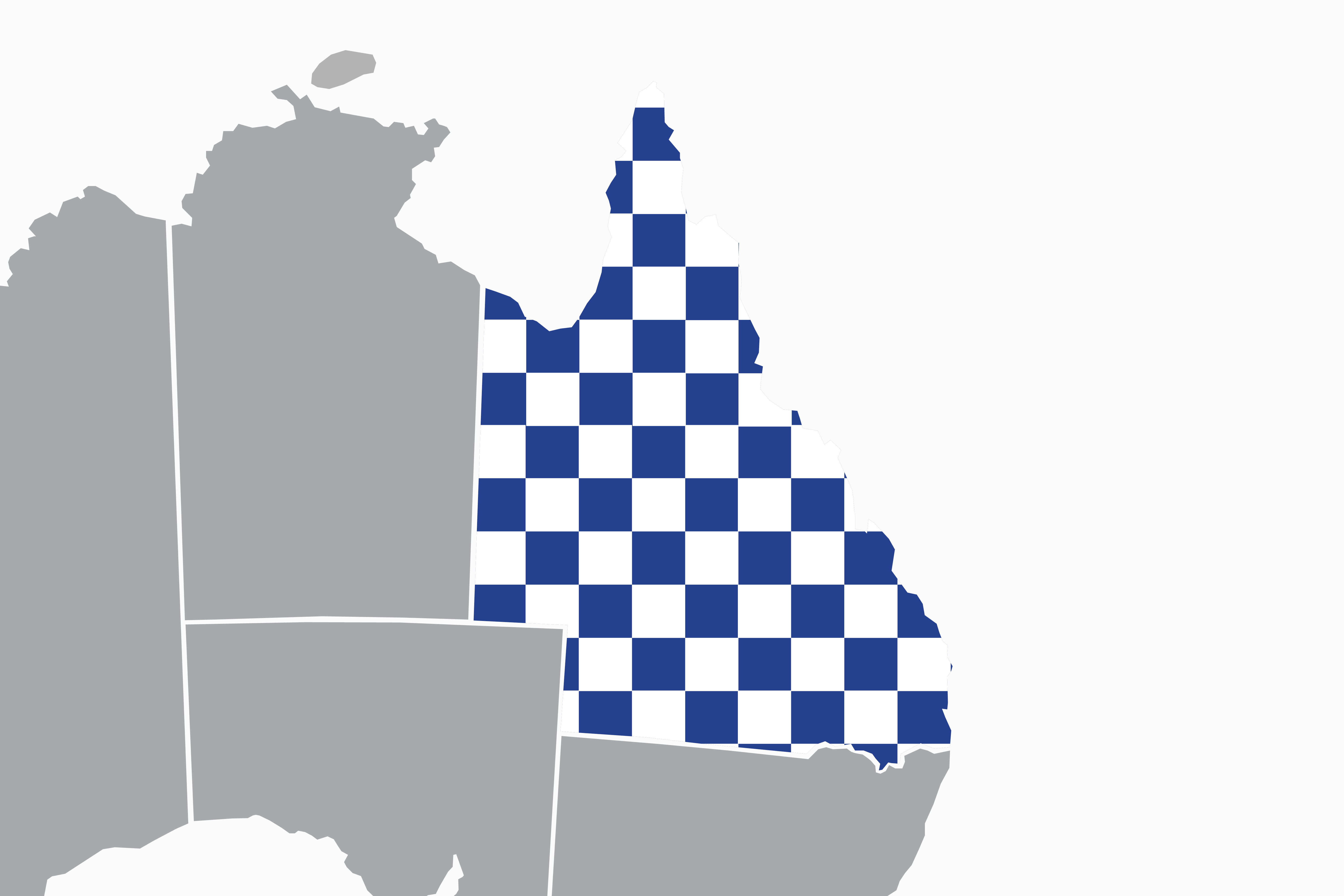 Map of Queensland with Police branding