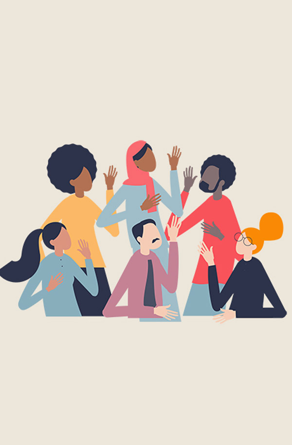 Illustration of people from diverse backgrounds