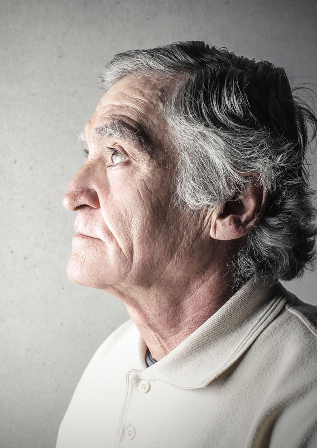 Older Men looking sad