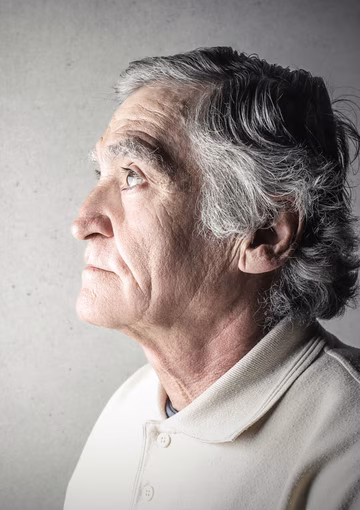 Older Men looking sad