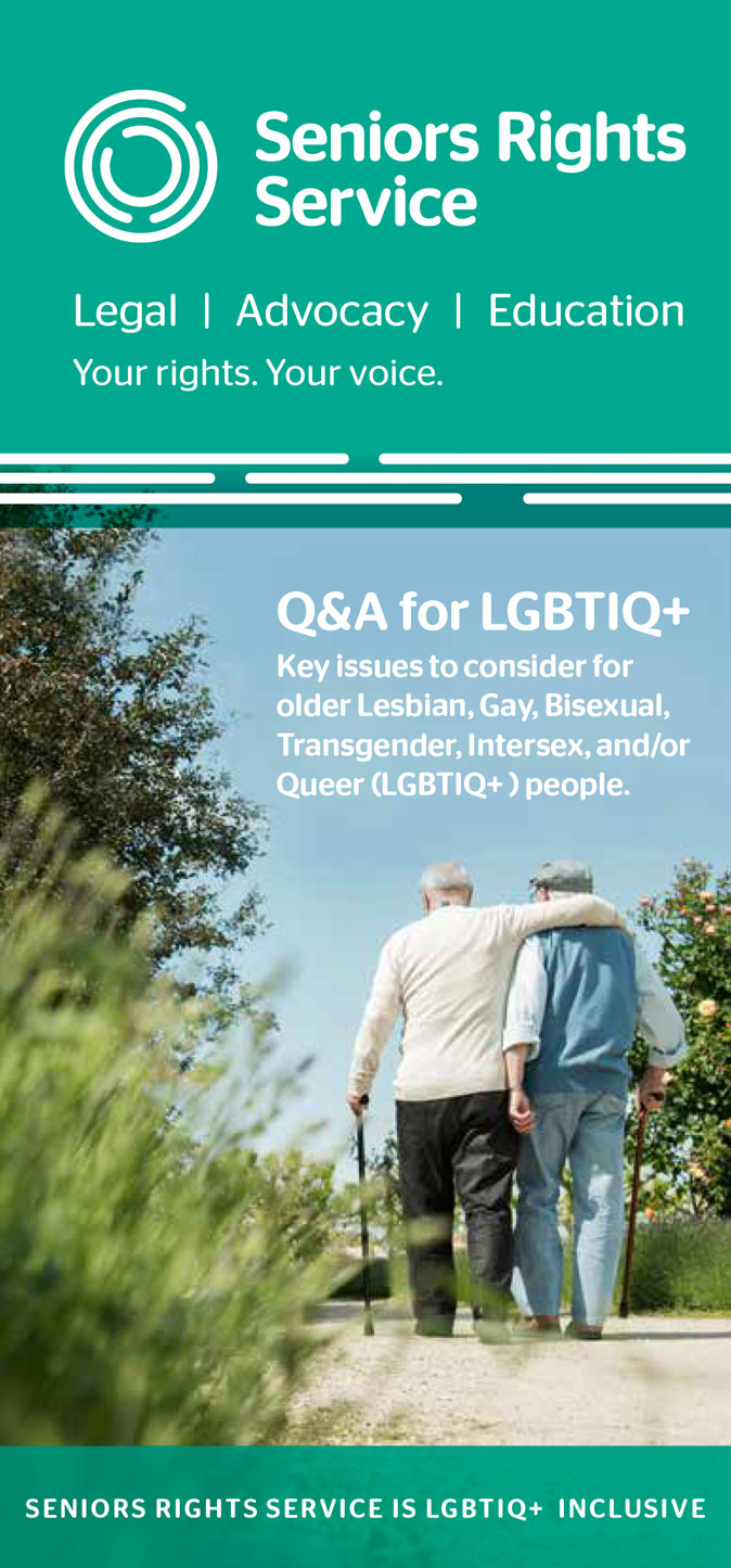 Q&A for Older LGBTIQ+ People Cover