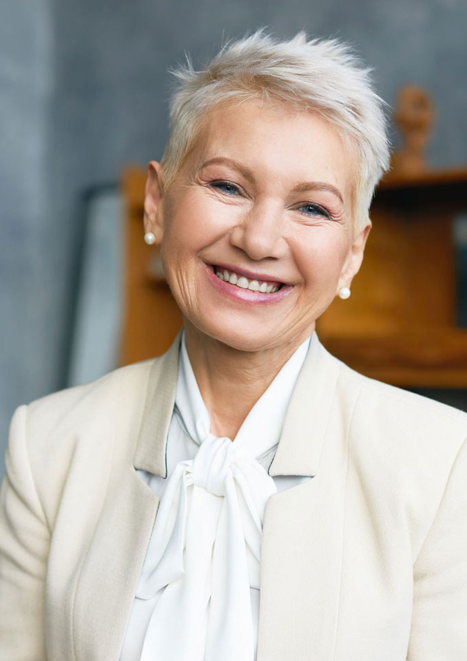 Senior professional woman smiling 