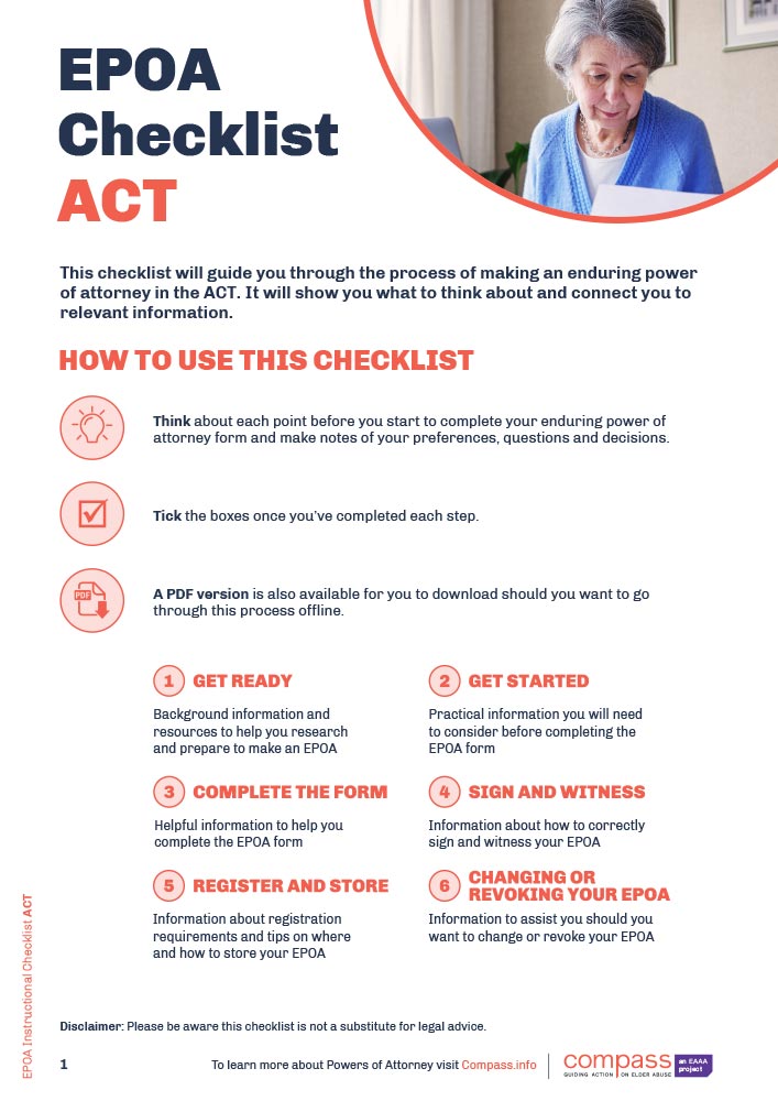 Λίστα ελέγχου EPOA ACT