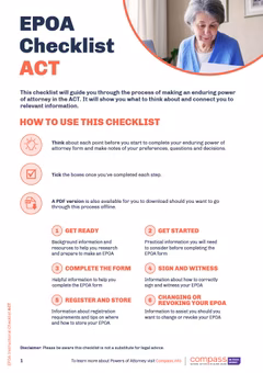 EPOA Checklist ACT